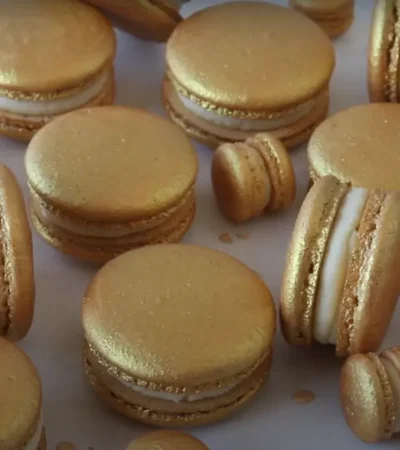 Gold Macarons